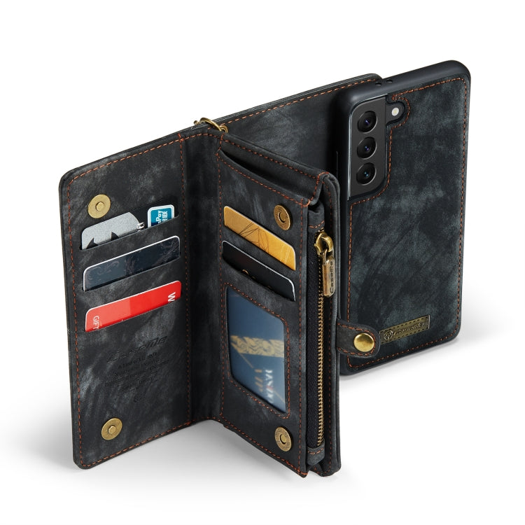 FFor Samsung Galaxy S21+ 5G CaseMe-008 Detachable Multifunctional Flip Leather Phone Case(Black) - free shipping - PMC Jewellery - Order now!