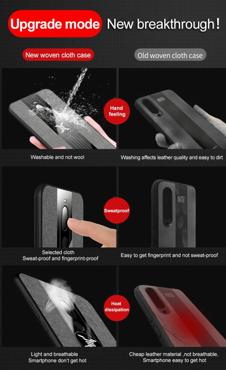 For Meizu Note 8 XINLI Stitching Cloth Texture Shockproof TPU Protective Case with Ring Holder(Brown) - More Brand by XINLI | Online Shopping South Africa | PMC Jewellery | Buy Now Pay Later Mobicred