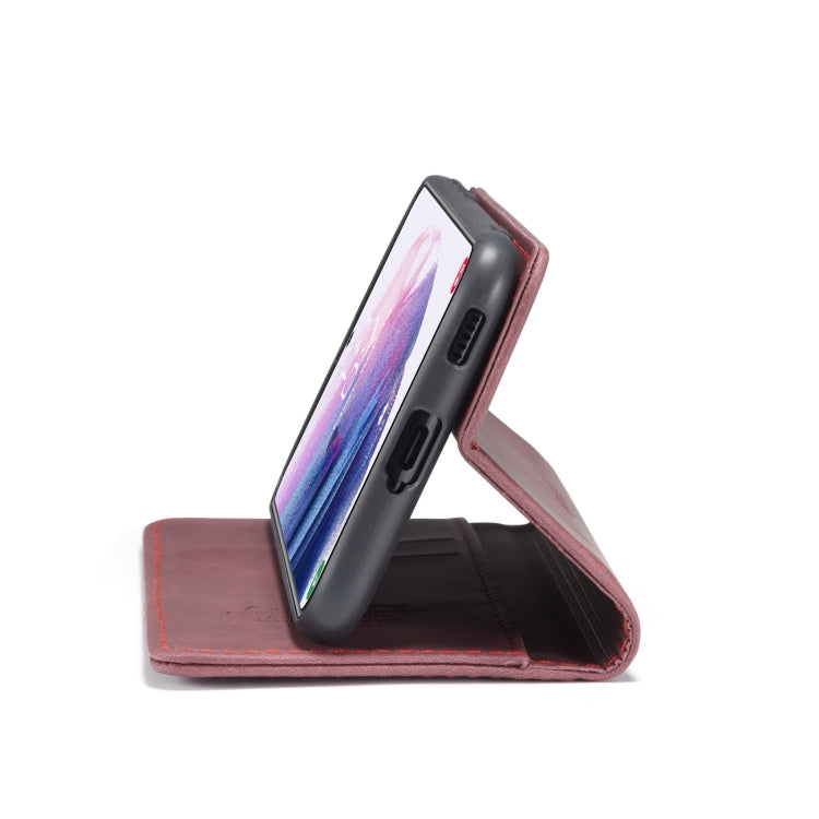 For Samsung Galaxy S21 5G CaseMe 013 Multifunctional Horizontal Flip Leather Case with Holder & Card Slot & Wallet(Wine Red) - free shipping - PMC TechLife - Order now!