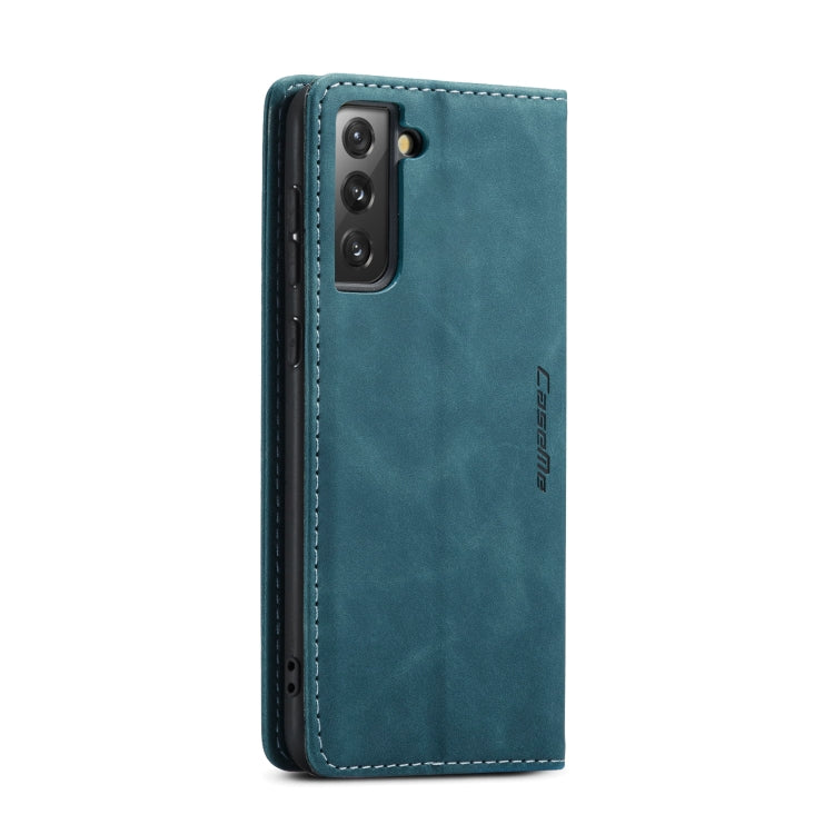 For Samsung Galaxy S21+ 5G CaseMe 013 Multifunctional Horizontal Flip Leather Case with Holder & Card Slot & Wallet(Blue) - free shipping - PMC Jewellery - Order now!