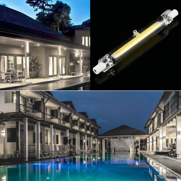 R7S 220V 7W 118mm COB LED Bulb Glass Tube Replacement Halogen Lamp Spot Light, 4000K Natural White Light - LED Blubs & Tubes by PMc TechLife | Online Shopping South Africa | PMc TechLife | Buy Now Pay Later Mobicred