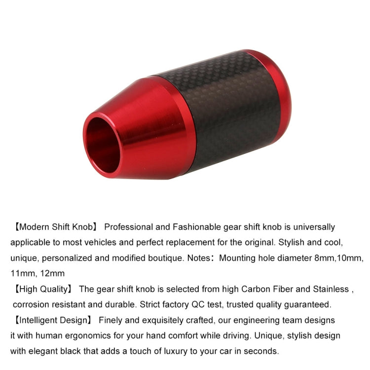 Car Carbon Fiber Manual Gear Lever Shift Knob 5 6 Speeds - free shipping - PMC TechLife - Order now!