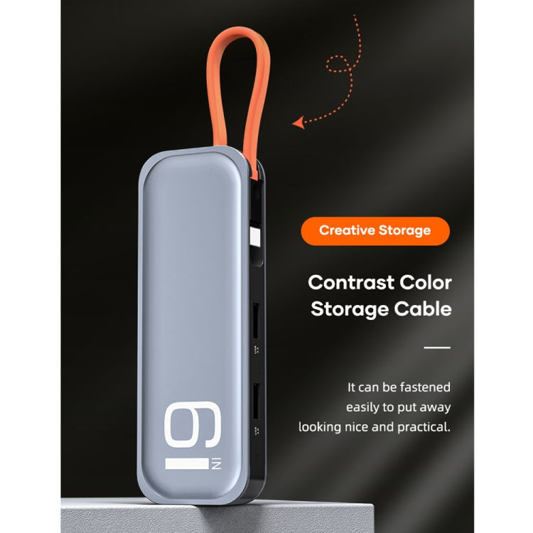 ROCK TR06 6 In 1 Type-C / USB-C to RJ45 Multi-function Docking Station - free shipping - PMC Jewellery - Order now!