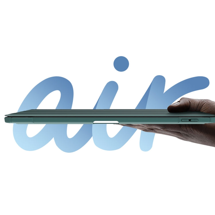 Mutural Pinyue Series PC + TPU Horizontal Flip Leather Case with Holder & Pen Slot & Sleep / Wake-up Function For iPad Air 2022 / 2020 10.9(Dark Green) - free shipping - PMC TechLife - Order now!