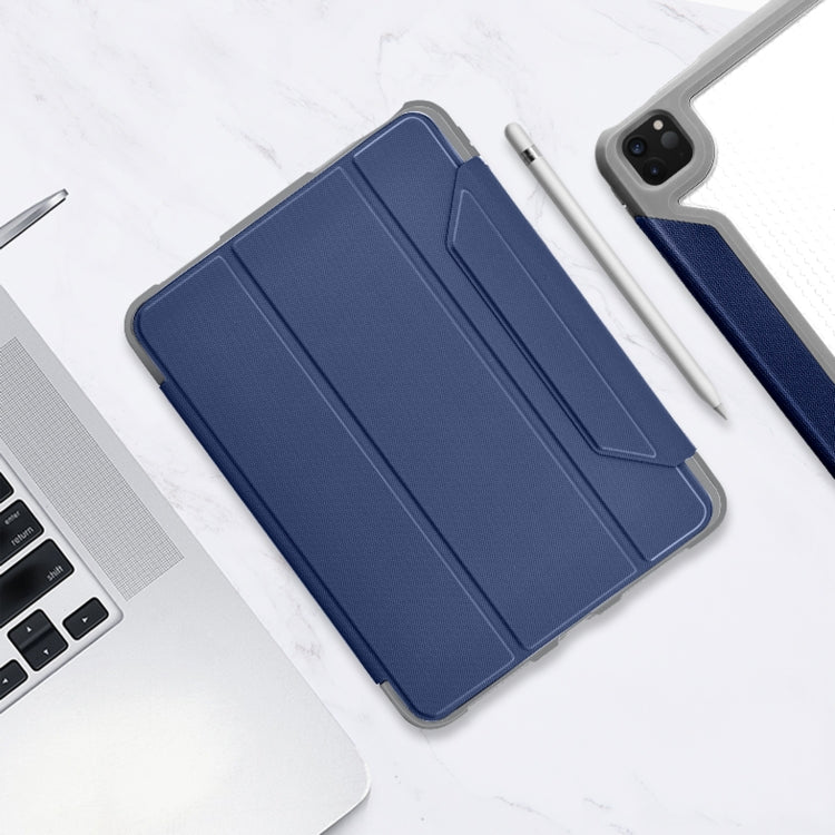 Mutural Yagao Series PC Horizontal Flip Leather Case with Holder & Pen Slot For iPad Air 2022 / 2020 10.9(Blue) - free shipping - PMC TechLife - Order now!