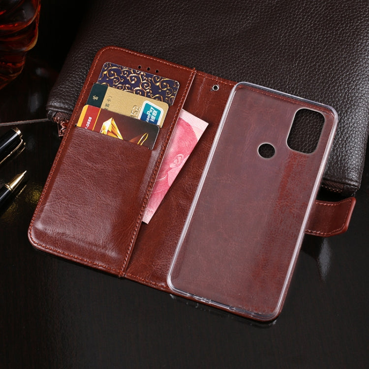 For Blackview A70 idewei Crazy Horse Texture Horizontal Flip Leather Case with Holder & Card Slots & Wallet(White) - More Brand by idewei | Online Shopping South Africa | PMC TechLife | Buy Now Pay Later Mobicred