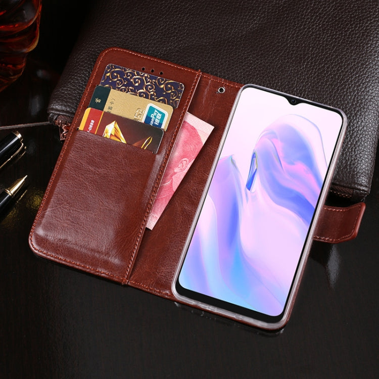 For Blackview A70 idewei Crazy Horse Texture Horizontal Flip Leather Case with Holder & Card Slots & Wallet(Blue) - More Brand by idewei | Online Shopping South Africa | PMC TechLife | Buy Now Pay Later Mobicred