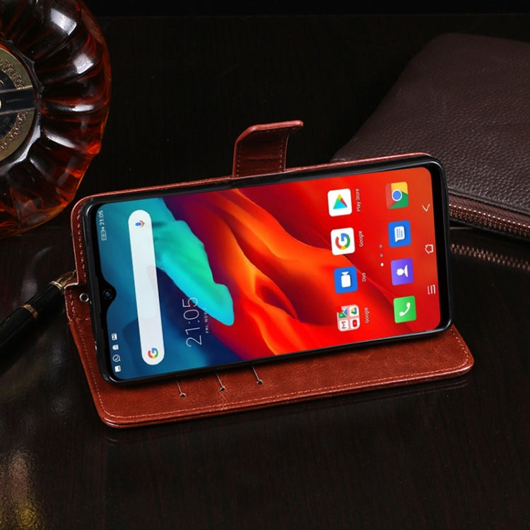 For Blackview A80 Plus idewei Crazy Horse Texture Horizontal Flip Leather Case with Holder & Card Slots & Wallet(Rose Red) - More Brand by idewei | Online Shopping South Africa | PMC TechLife | Buy Now Pay Later Mobicred