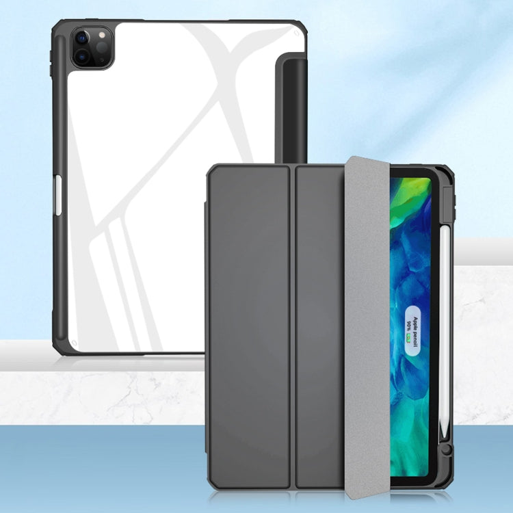 For iPad Pro 11 2022 / 2021 / 2020 Mutural Pinyue Series PC + TPU Horizontal Flip Leather Tablet Case with Holder & Pen Slot & Sleep / Wake-up Function(Black) - free shipping - PMC TechLife - Order now!