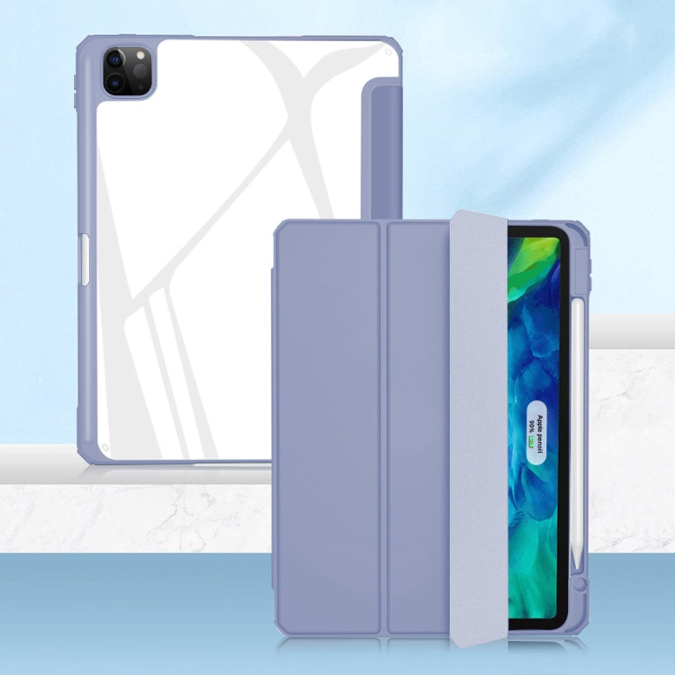 For iPad Pro 11 2022 / 2021 / 2020 Mutural Pinyue Series PC + TPU Horizontal Flip Leather Tablet Case with Holder & Pen Slot & Sleep / Wake-up Function (Purple) - free shipping - PMC TechLife - Order now!