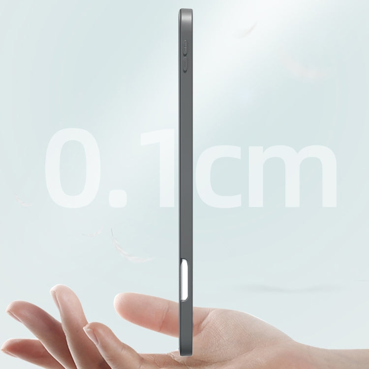 For iPad Pro 11 2022 / 2021 / 2020 Mutural YASHI Series TPU + PU Cloth Pattern Texture Horizontal Flip Leather Tablet Case with Three-folding Holder & Pen Slot & Wake-up / Sleep Function(Blue) - free shipping - PMC TechLife - Order now!