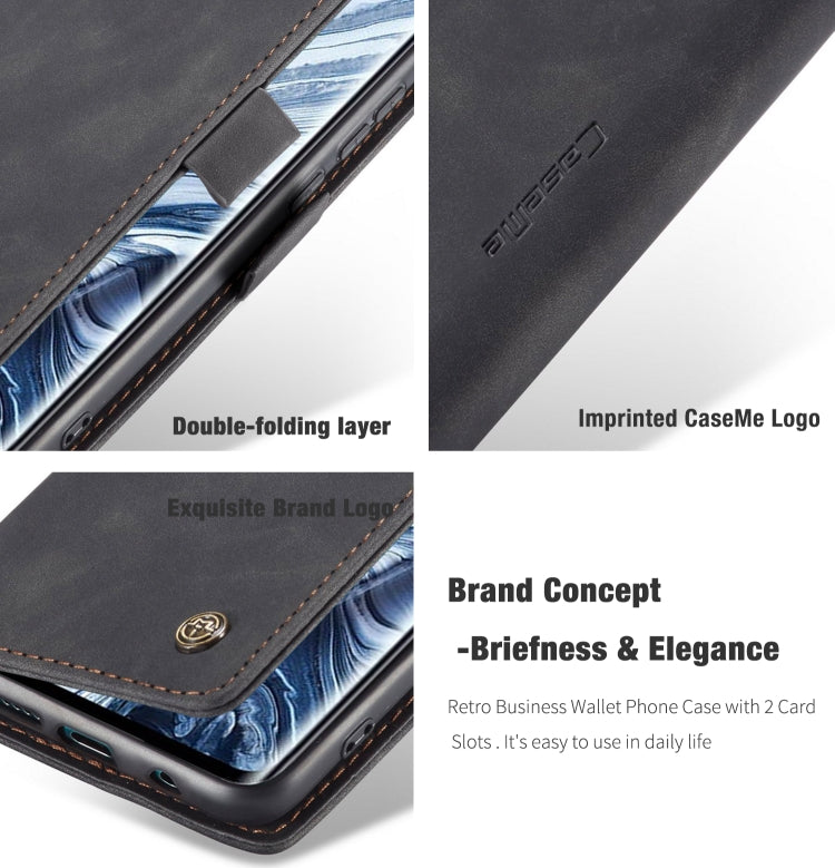 For Xiaomi CC9 Pro CaseMe 013 Multifunctional Horizontal Flip Leather Case with Holder & Card Slot & Wallet(Black) - free shipping - PMC Jewellery - Order now!