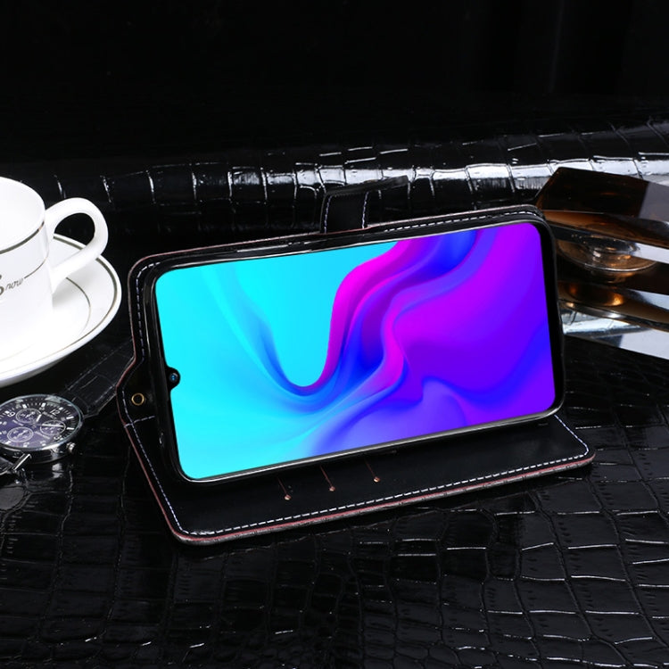 For Blackview A80S idewei Crocodile Texture Horizontal Flip Leather Case with Holder & Card Slots & Wallet(Dark Blue) - More Brand by idewei | Online Shopping South Africa | PMC TechLife | Buy Now Pay Later Mobicred