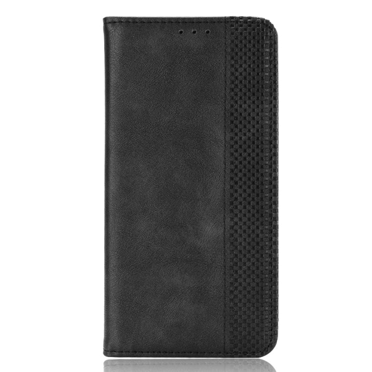 For Ulefone Note 11P Magnetic Buckle Retro Crazy Horse Texture Horizontal Flip Leather Case with Holder & Card Slots & Photo Frame(Black) - Ulefone Cases by PMC Jewellery | Online Shopping South Africa | PMC Jewellery | Buy Now Pay Later Mobicred