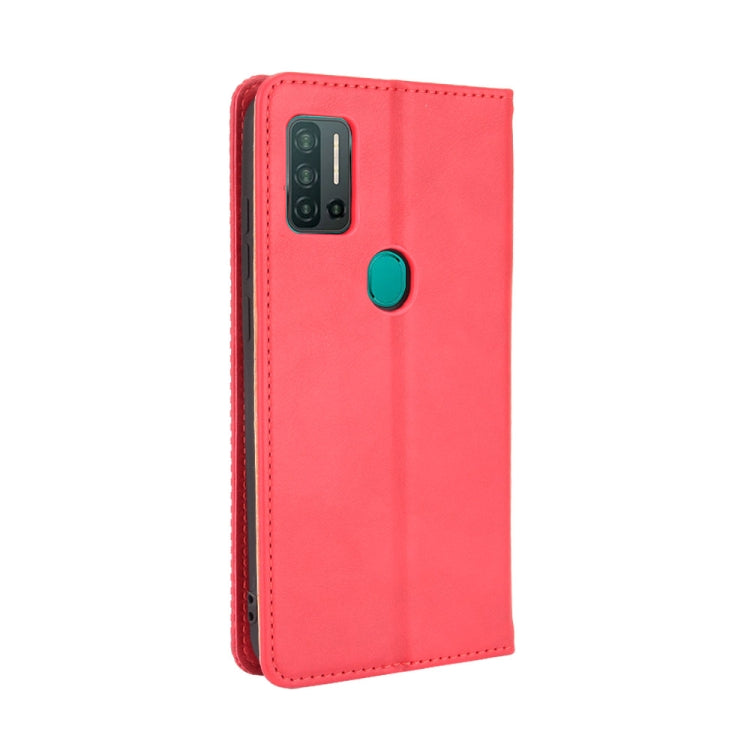 For Ulefone Note 11P Magnetic Buckle Retro Crazy Horse Texture Horizontal Flip Leather Case with Holder & Card Slots & Photo Frame(Red) - Ulefone Cases by PMC Jewellery | Online Shopping South Africa | PMC Jewellery | Buy Now Pay Later Mobicred