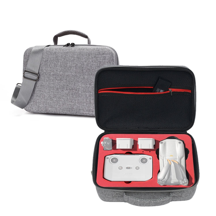 Portable Carry Case Waterproof Scratch-proof Anti-shock Travel Carrying Cover Case Box for DJI Air 2s(Grey+Red Liner) - Carry Cases & Bags by PMC TechLife | Online Shopping South Africa | PMC TechLife | Buy Now Pay Later Mobicred