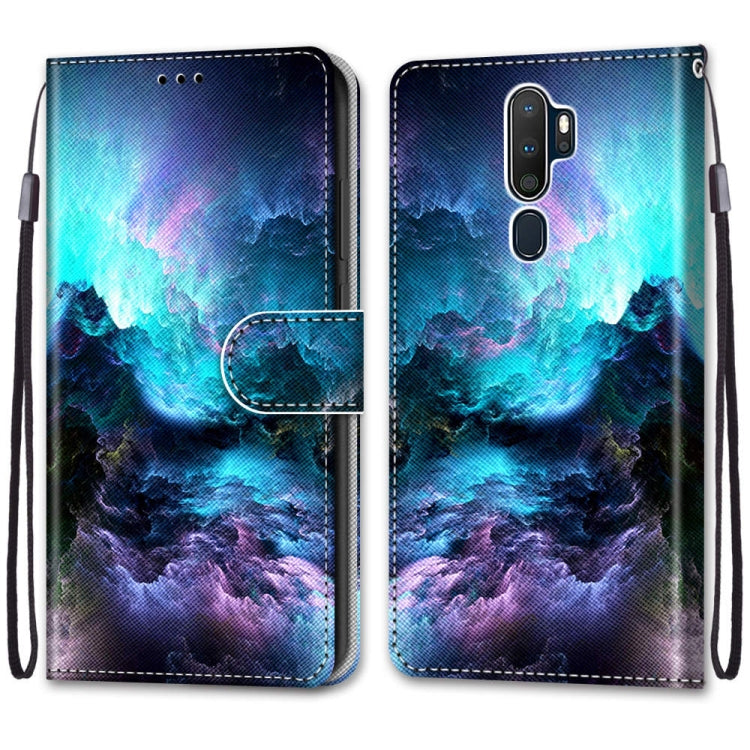 For OPPO A9 (2020) / A5 (2020) / A11X / A11 Coloured Drawing Cross Texture Horizontal Flip PU Leather Case with Holder & Card Slots & Wallet & Lanyard(Colorful Clouds) - OPPO Cases by PMC TechLife | Online Shopping South Africa | PMC TechLife | Buy Now Pay Later Mobicred