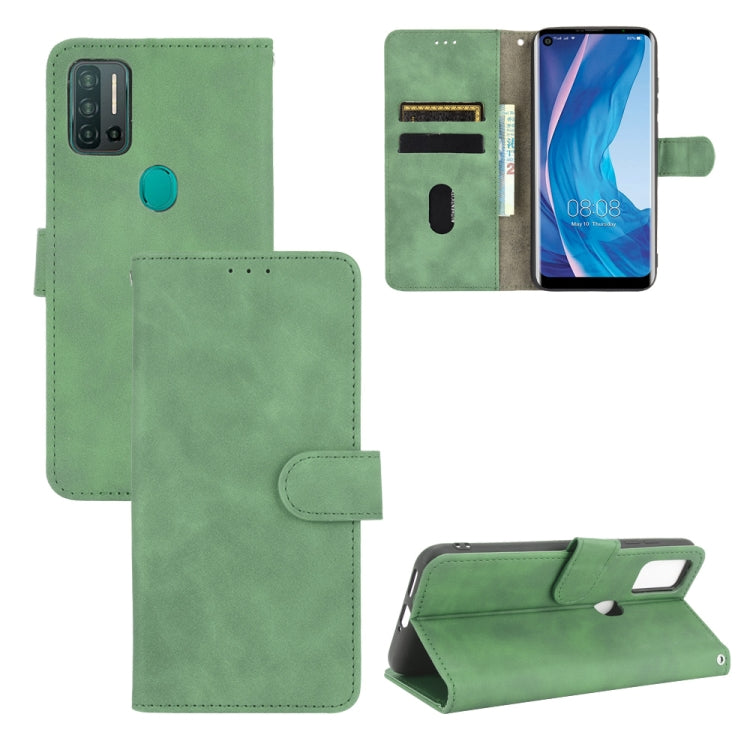 For Ulefone Note 11P Solid Color Skin Feel Magnetic Buckle Horizontal Flip Calf Texture PU Leather Case with Holder & Card Slots & Wallet(Green) - Ulefone Cases by PMC Jewellery | Online Shopping South Africa | PMC Jewellery | Buy Now Pay Later Mobicred