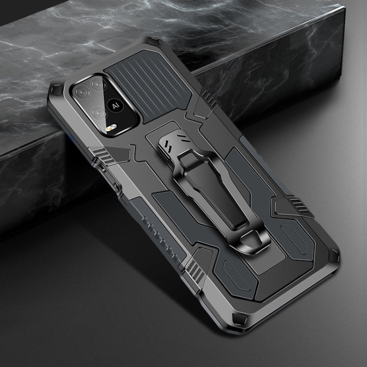 For OPPO A54 4G Armor Warrior Shockproof PC + TPU Protective Case(Grey) - OPPO Cases by PMC TechLife | Online Shopping South Africa | PMC TechLife