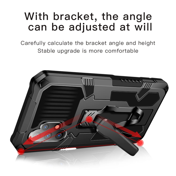 For OPPO A54 4G Armor Warrior Shockproof PC + TPU Protective Case(Grey) - OPPO Cases by PMC TechLife | Online Shopping South Africa | PMC TechLife