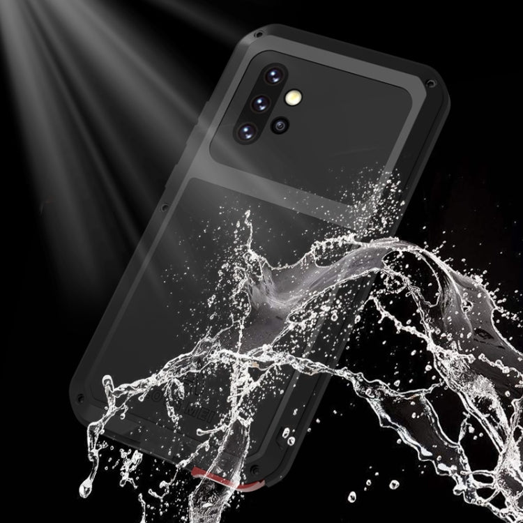 For Samsung Galaxy A52 5G / 4G LOVE MEI Metal Shockproof Waterproof Dustproof Protective Case with Glass(Silver) - free shipping - PMC TechLife - Order now!