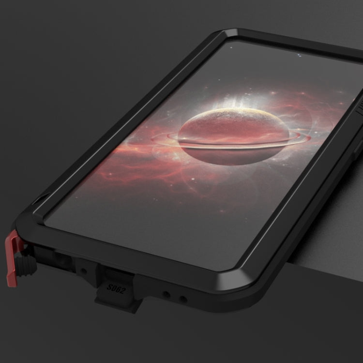 For Samsung Galaxy A72 5G / 4G LOVE MEI Metal Shockproof Waterproof Dustproof Protective Case with Glass(Yellow) - free shipping - PMC TechLife - Order now!