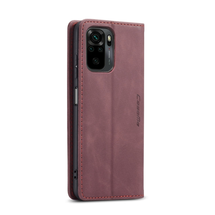 For Xiaomi Redmi Note 10 4G / Note 10s CaseMe 013 Multifunctional Horizontal Flip Leather Case with Holder & Card Slot & Wallet(Wine Red) - Xiaomi Cases by CaseMe | Online Shopping South Africa | PMC Jewellery | Buy Now Pay Later Mobicred