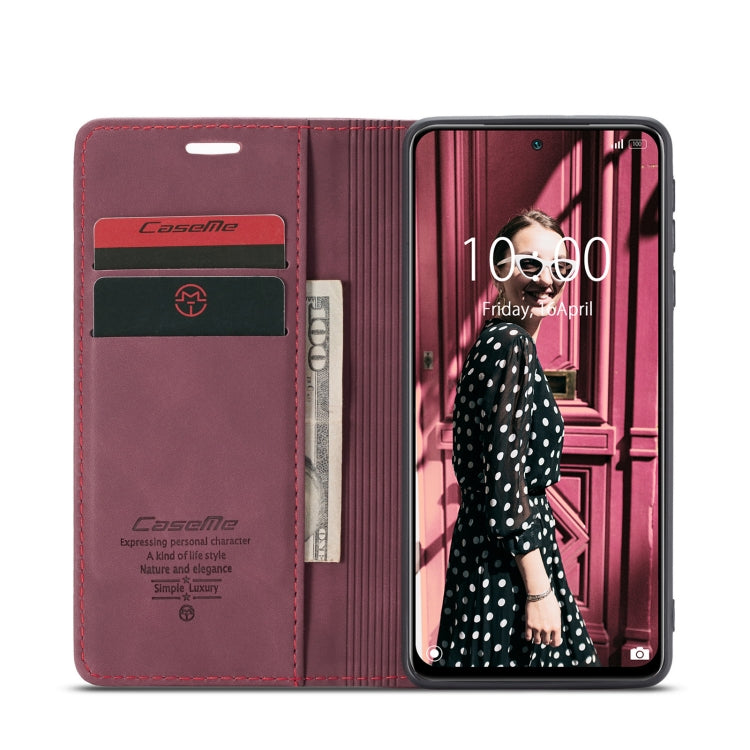 For Xiaomi Redmi Note 10 4G / Note 10s CaseMe 013 Multifunctional Horizontal Flip Leather Case with Holder & Card Slot & Wallet(Wine Red) - Xiaomi Cases by CaseMe | Online Shopping South Africa | PMC Jewellery | Buy Now Pay Later Mobicred
