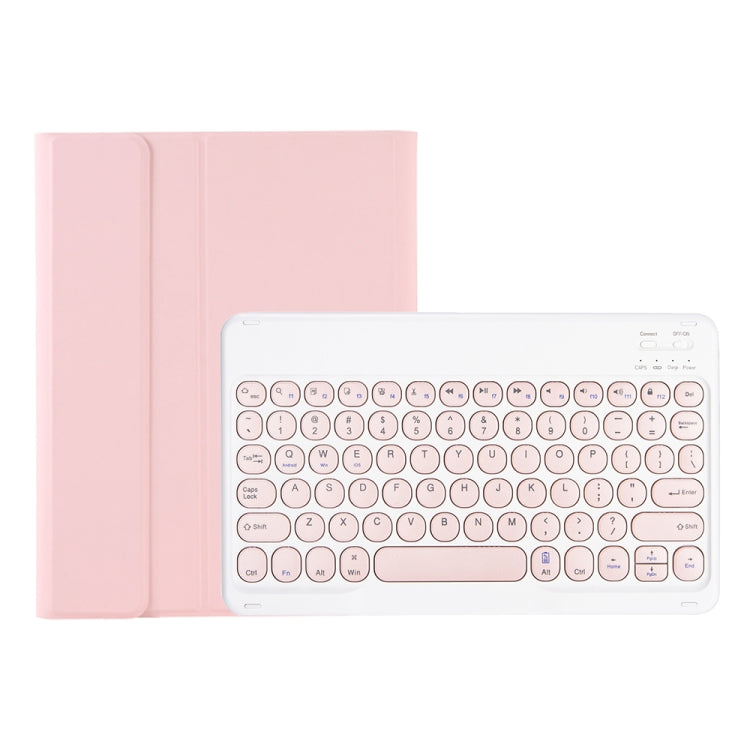 YT11B Detachable Candy Color Skin Feel Texture Round Keycap Bluetooth Keyboard Leather Case For iPad Pro 11 inch 2020 & 2018(Pink) - For iPad Pro by PMC TechLife | Online Shopping South Africa | PMC TechLife