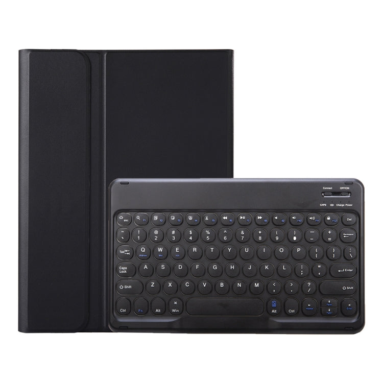 YA610B Detachable Lambskin Texture Round Keycap Bluetooth Keyboard Leather Tablet Case with Pen Slot & Stand For Samsung Galaxy Tab S6 Lite 10.4 P610 & P615 (2020)(Black) - Samsung Keyboard by PMC TechLife | Online Shopping South Africa | PMC TechLife