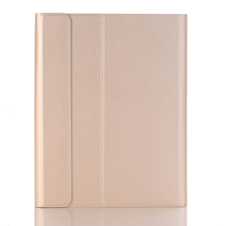 YA870B Detachable Lambskin Texture Round Keycap Bluetooth Keyboard Leather Tablet Case with Pen Slot & Stand For Samsung Galaxy Tab S7 T870 / T875 11 inch 2020(Gold) - Samsung Keyboard by PMC TechLife | Online Shopping South Africa | PMC TechLife