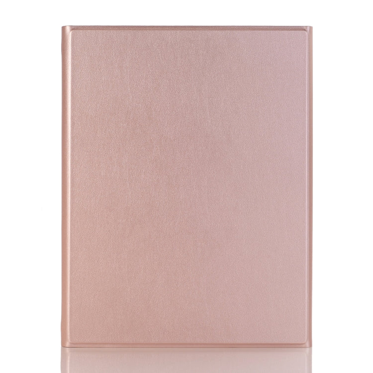 YA870B Detachable Lambskin Texture Round Keycap Bluetooth Keyboard Leather Tablet Case with Pen Slot & Stand For Samsung Galaxy Tab S7 T870 / T875 11 inch 2020(Rose Gold) - Samsung Keyboard by PMC TechLife | Online Shopping South Africa | PMC TechLife