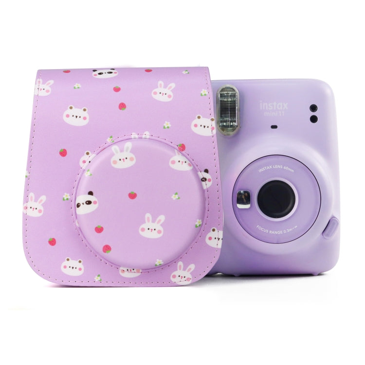 Painted Series Camera Bag with Shoulder Strap for Fujifilm Instax mini 11(Fruit Animal) - free shipping - PMC TechLife - Order now!