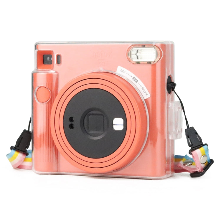 Clear Crystal Camera Bag with Shoulder Strap for Fujifilm Instax Square SQ1 - free shipping - PMC TechLife - Order now!