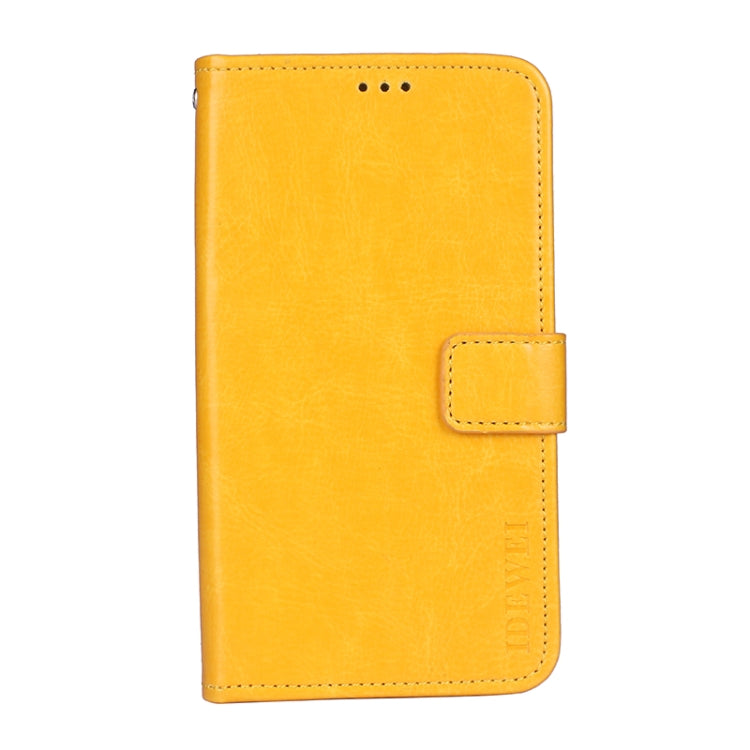 For Ulefone Armor 10 5G idewei Crazy Horse Texture Horizontal Flip Leather Case with Holder & Card Slots & Wallet(Yellow) - free shipping - PMC Jewellery - Order now!