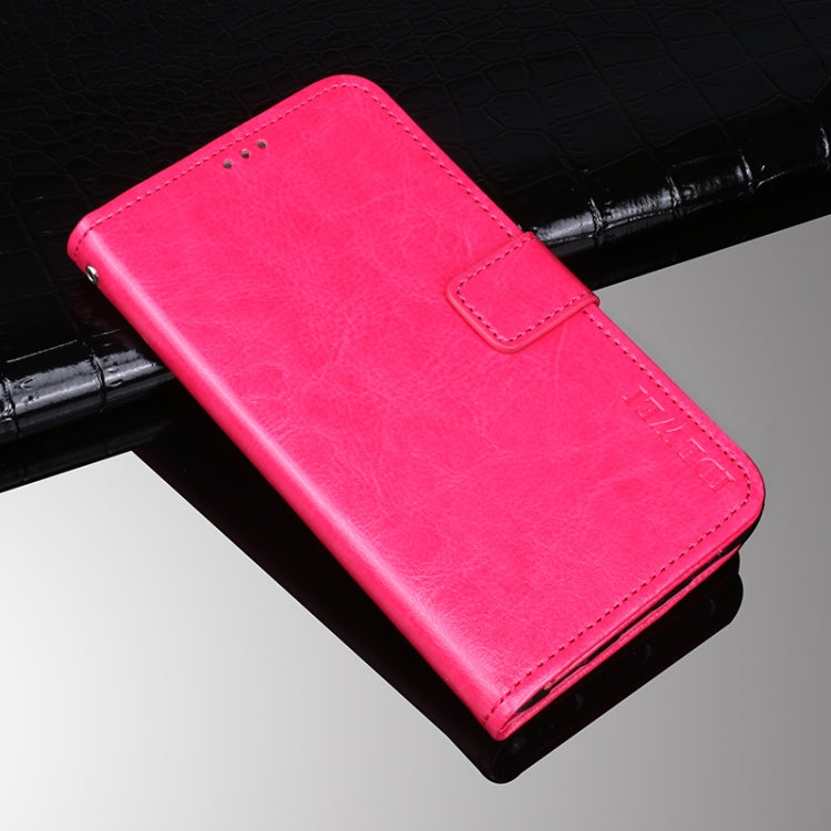 For Ulefone Armor 11 5G idewei Crazy Horse Texture Horizontal Flip Leather Case with Holder & Card Slots & Wallet(Rose Red) - free shipping - PMC Jewellery - Order now!