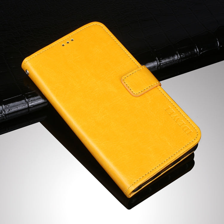 For Ulefone Armor 11 5G idewei Crazy Horse Texture Horizontal Flip Leather Case with Holder & Card Slots & Wallet(Yellow) - free shipping - PMC Jewellery - Order now!