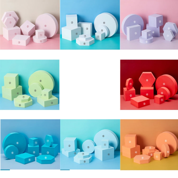 8 in 1 Different Sizes Geometric Cube Solid Color Photography Photo Background Table Shooting Foam Props (Yellow) - Geometric Props by PMC TechLife | Online Shopping South Africa | PMC TechLife | Buy Now Pay Later Mobicred