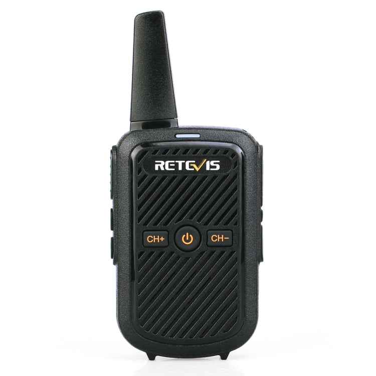 RETEVIS RT15 400-470MHz 16CHS Mini Two Way Radio Walkie Talkie, EU Plug(Black) - free shipping - PMC Jewellery - Order now!