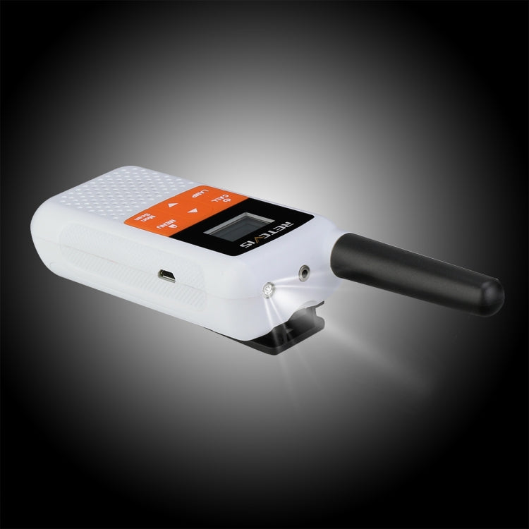 1 Pair RETEVIS RT649B 0.5W EU Frequency 446.00625-446.19375MHz 16CHS Two Way Radio Handheld Walkie Talkie, EU Plug(White) - free shipping - PMC Jewellery - Order now!