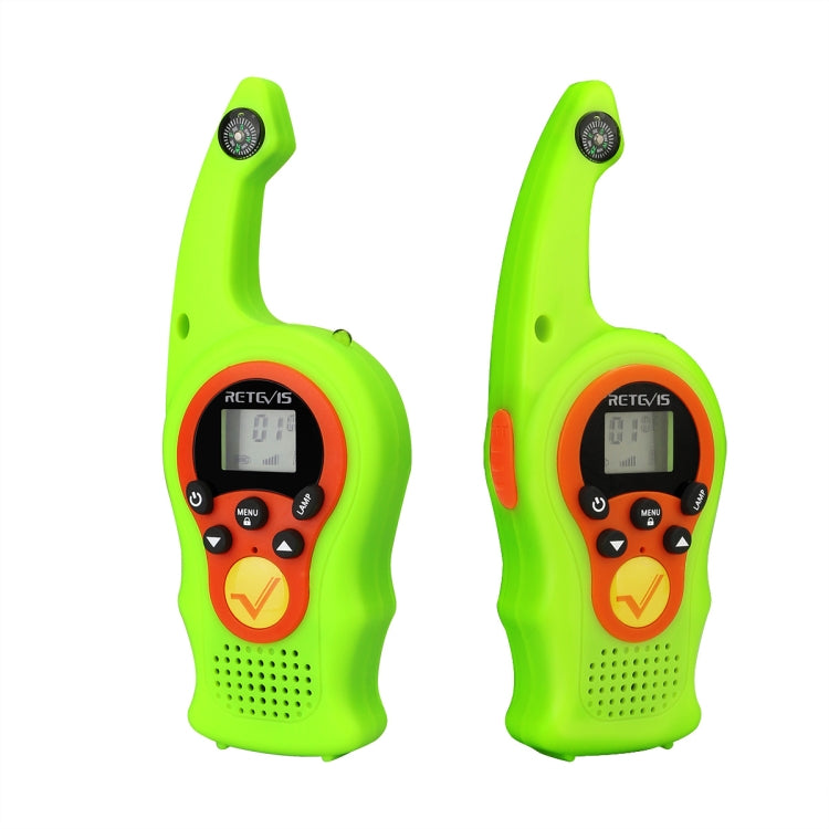 1 Pair RETEVIS RT75 0.5W US Frequency 22CHS FRS License-free Children Handheld Walkie Talkie(Green) - free shipping - PMC Jewellery - Order now!