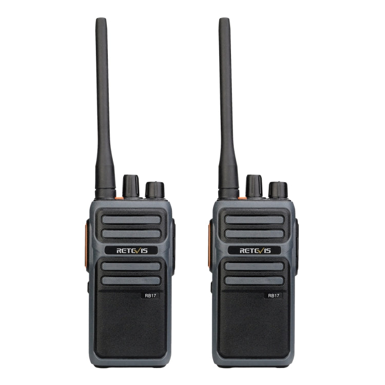 1 Pair RETEVIS RB617 PMR446 16CHS License-free Two Way Radio Handheld Walkie Talkie, EU Plug(Black) - free shipping - PMC Jewellery - Order now!