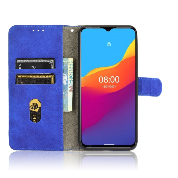 For Ulefone Note 10 Solid Color Skin Feel Magnetic Buckle Horizontal Flip Calf Texture PU Leather Case with Holder & Card Slots & Wallet(Blue) - Ulefone Cases by PMC Jewellery | Online Shopping South Africa | PMC Jewellery | Buy Now Pay Later Mobicred