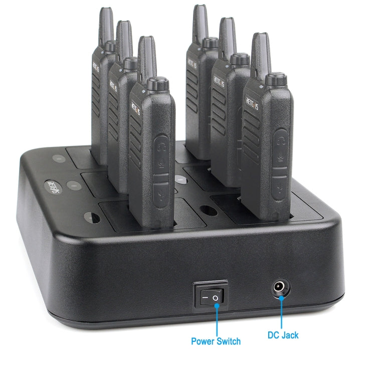 RETEVIS RTC22 Multi-function Six-Way Walkie Talkie Charger for Retevis RT22, EU Plug - free shipping - PMC Jewellery - Order now!