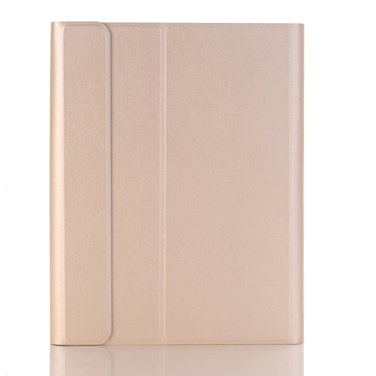 YA11B-A 2021 Detachable Lambskin Texture Round Keycap Bluetooth Keyboard Leather Tablet Case with Touch Control & Pen Slot & Stand For iPad Pro 11 (2021)(Gold) - For iPad Pro by PMC TechLife | Online Shopping South Africa | PMC TechLife