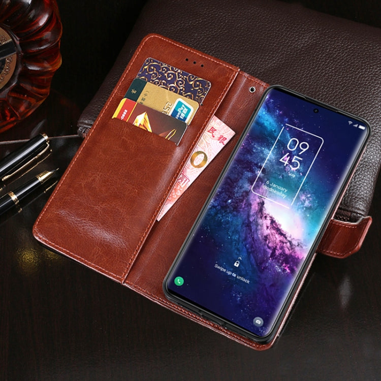For TCL 20 Pro 5G idewei Crazy Horse Texture Horizontal Flip Leather Case with Holder & Card Slots & Wallet(Rose Red) - TCL by idewei | Online Shopping South Africa | PMC Jewellery | Buy Now Pay Later Mobicred
