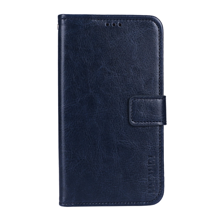 For TCL 20 Pro 5G idewei Crazy Horse Texture Horizontal Flip Leather Case with Holder & Card Slots & Wallet(Blue) - TCL by idewei | Online Shopping South Africa | PMC Jewellery | Buy Now Pay Later Mobicred