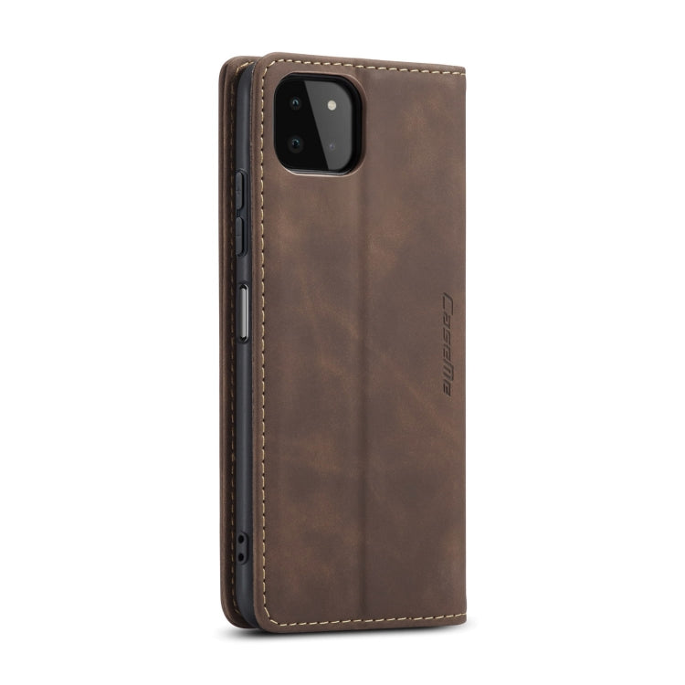 For Samsung Galaxy A22 5G CaseMe 013 Multifunctional Horizontal Flip Leather Case with Card Slot & Holder & Wallet(Coffee) - Galaxy Phone Cases by CaseMe | Online Shopping South Africa | PMC TechLife | Buy Now Pay Later Mobicred