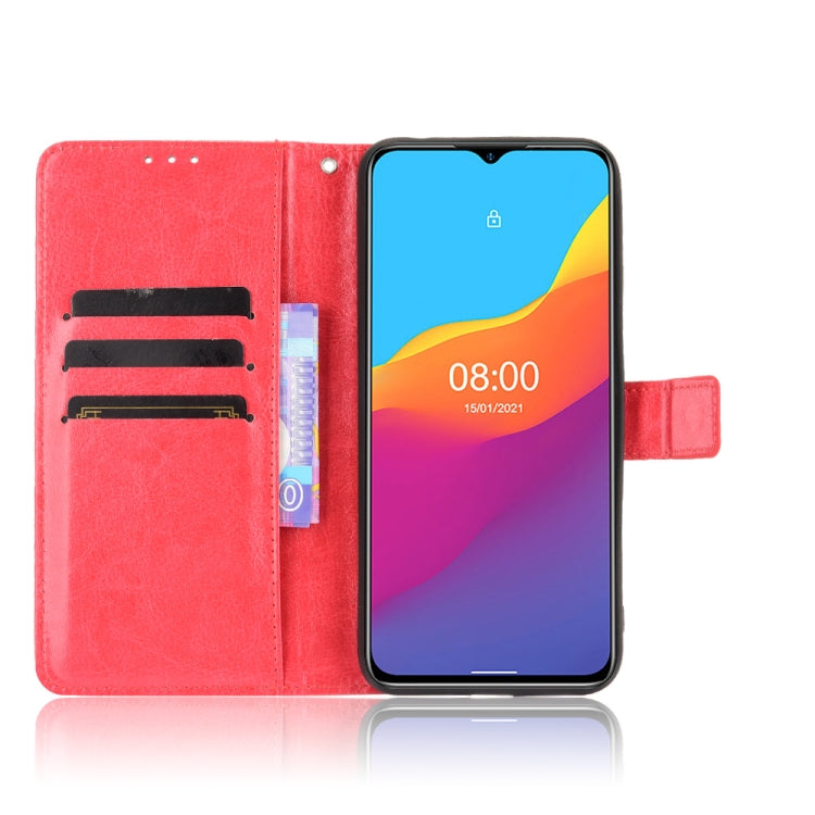 For Ulefone Note 10 Crazy Horse Texture Horizontal Flip Leather Case with Holder & Card Slots & Lanyard(Red) - Ulefone Cases by PMC Jewellery | Online Shopping South Africa | PMC Jewellery | Buy Now Pay Later Mobicred