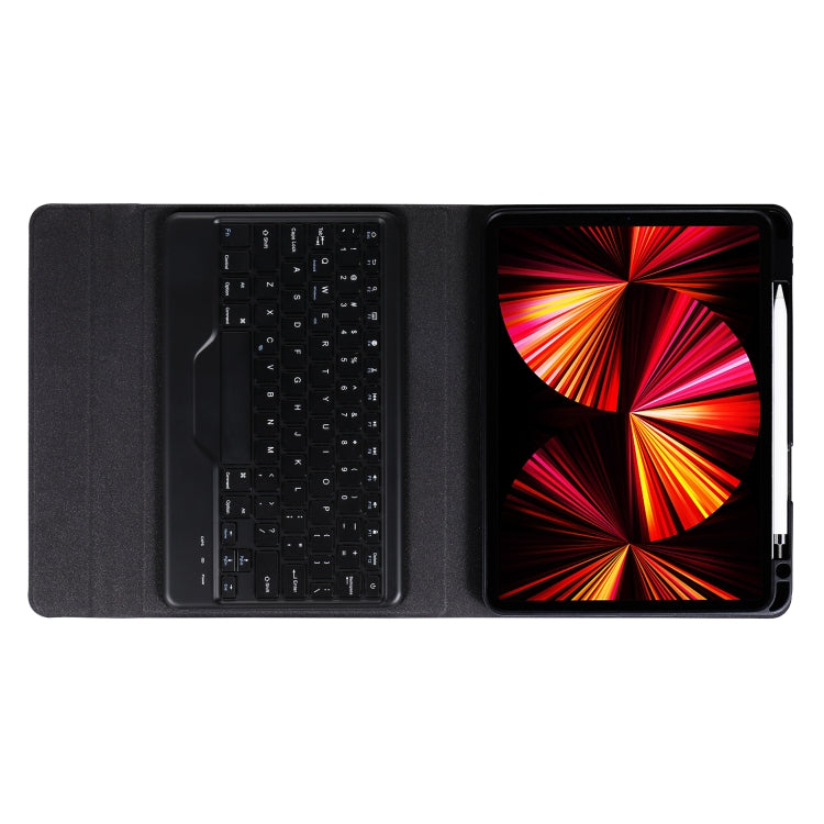 B07 Splittable Bluetooth Keyboard Leather Tablet Case with Triangle Holder & Pen Slot For iPad 9.7 2018 & 2017 / Pro 9.7 / Air 2(Black Diamond Pattern) - Universal by PMC TechLife | Online Shopping South Africa | PMC TechLife